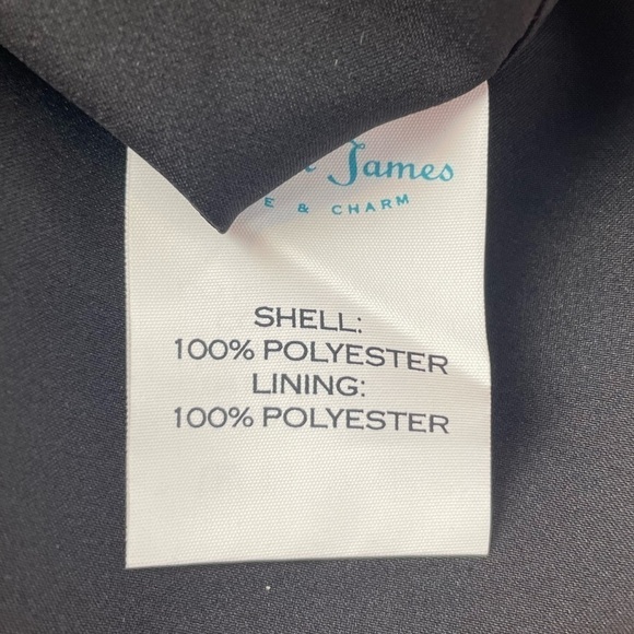 Draper James Floral‎ V-Neck Sheath Dress in Black Size 6 - Picture 8 of 8